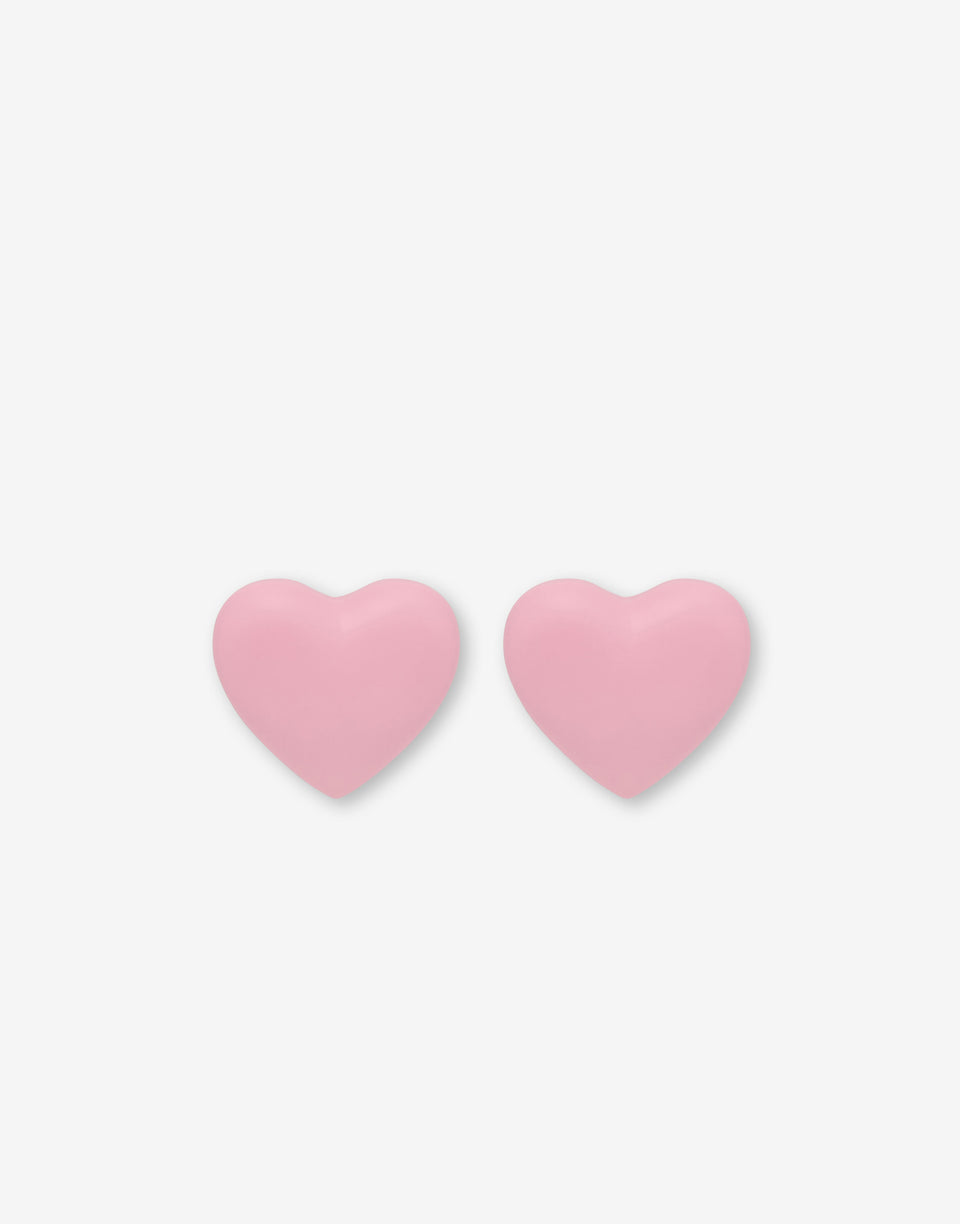 Pendientes corazón Fuchsia Moschino 0