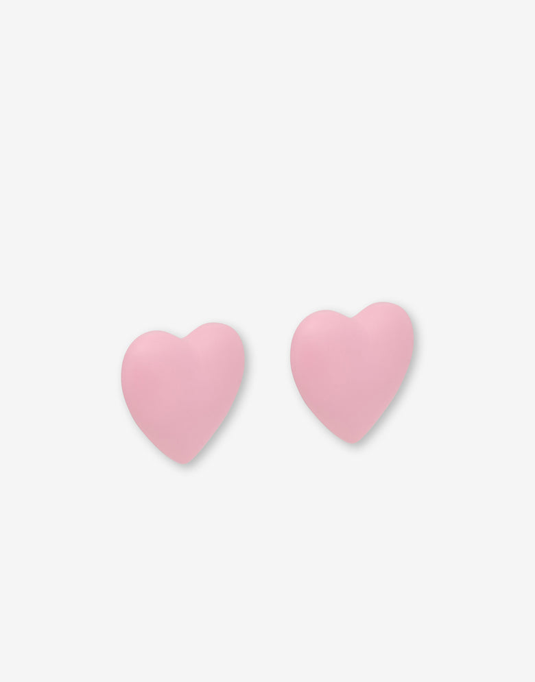 Pendientes corazón Fuchsia Moschino 1