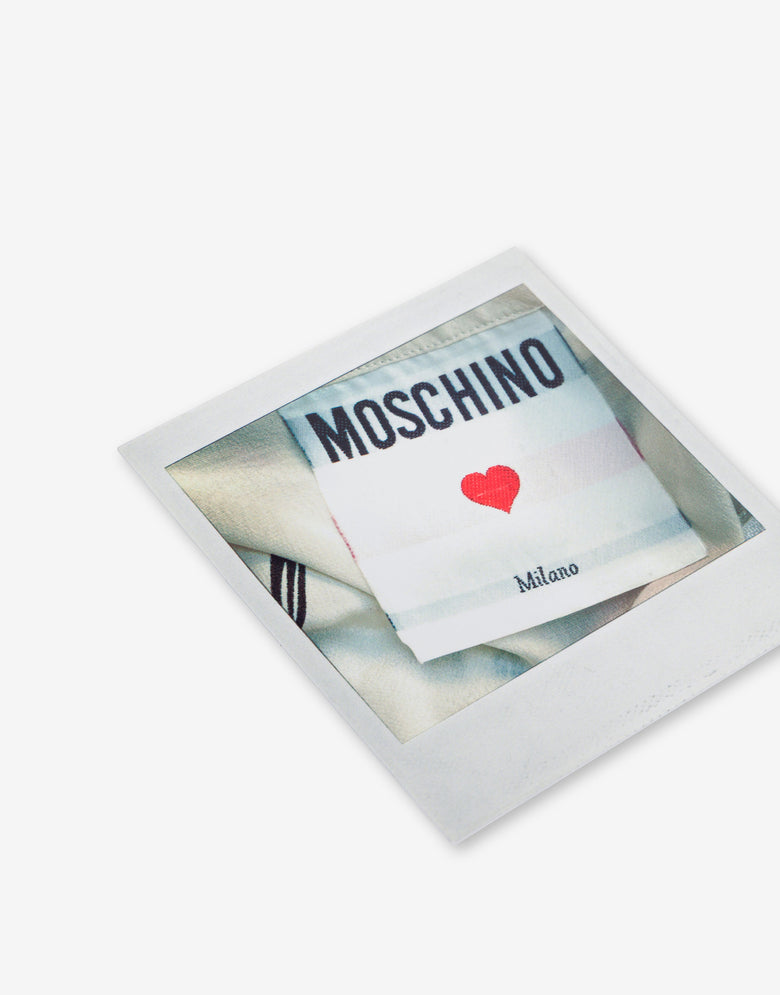 Polaroid pin White Moschino 2