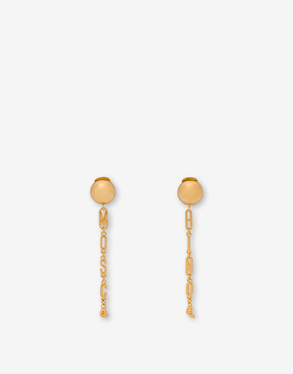 Pendientes colgantes de metal Gold Moschino 0