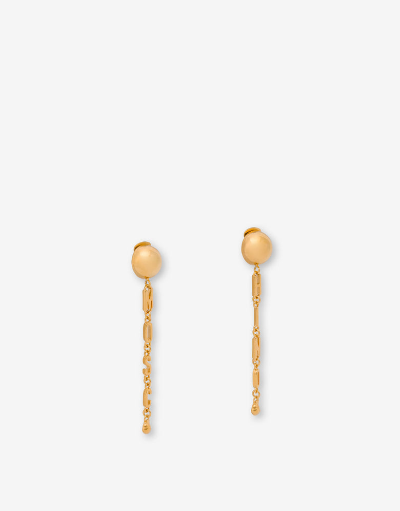 Pendientes colgantes de metal Gold Moschino 1