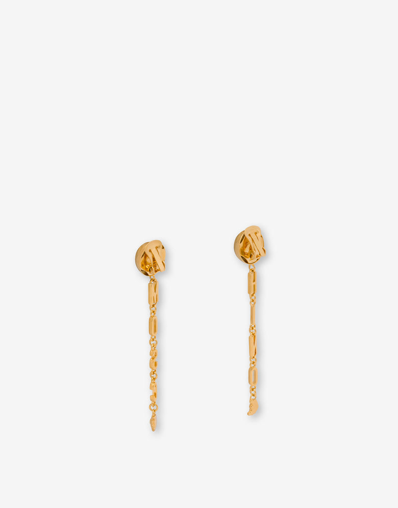 Pendientes colgantes de metal Gold Moschino 2