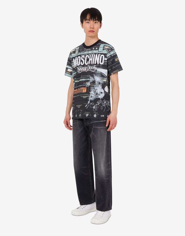 Camiseta de edición limitada en punto de algodón orgánico   Moschino 1