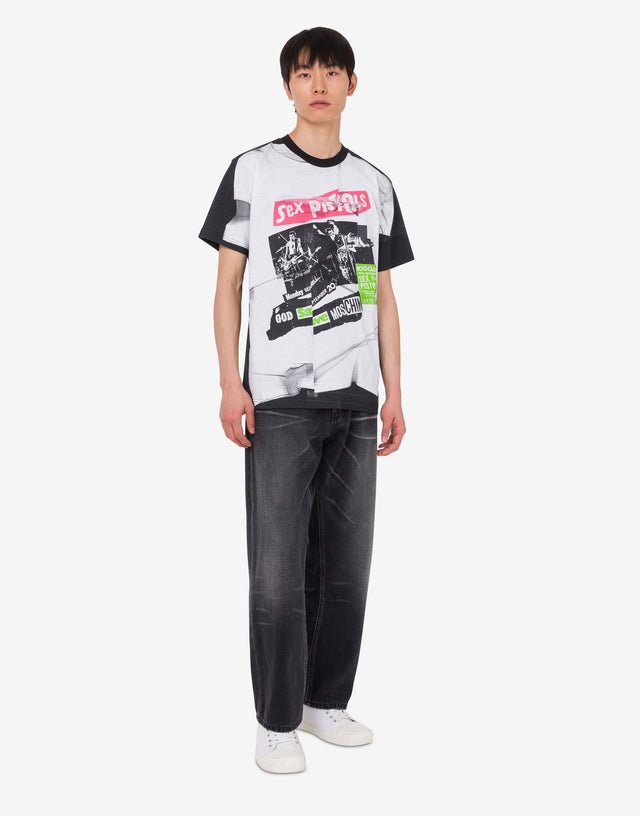 Camiseta de edición limitada en punto de algodón orgánico   Moschino 1
