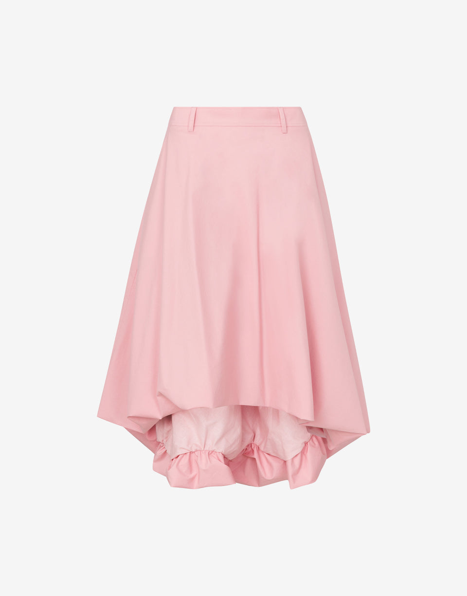 Falda de popelina de algodón Rosa pastel Moschino 0