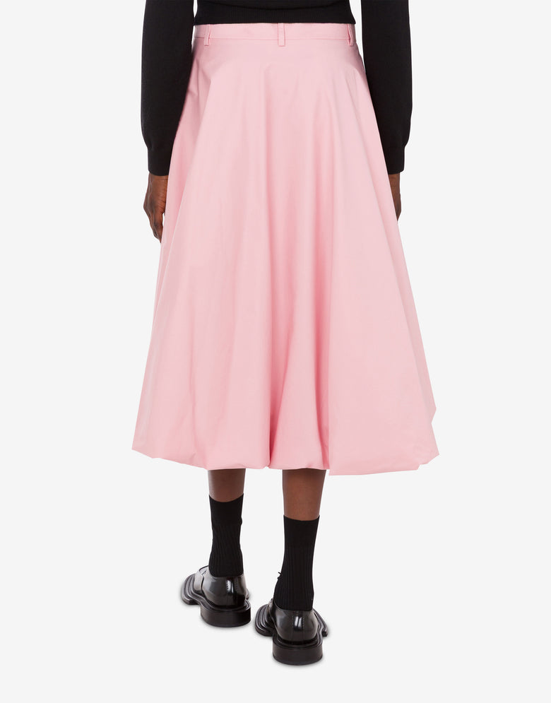 Falda de popelina de algodón Rosa pastel Moschino 3