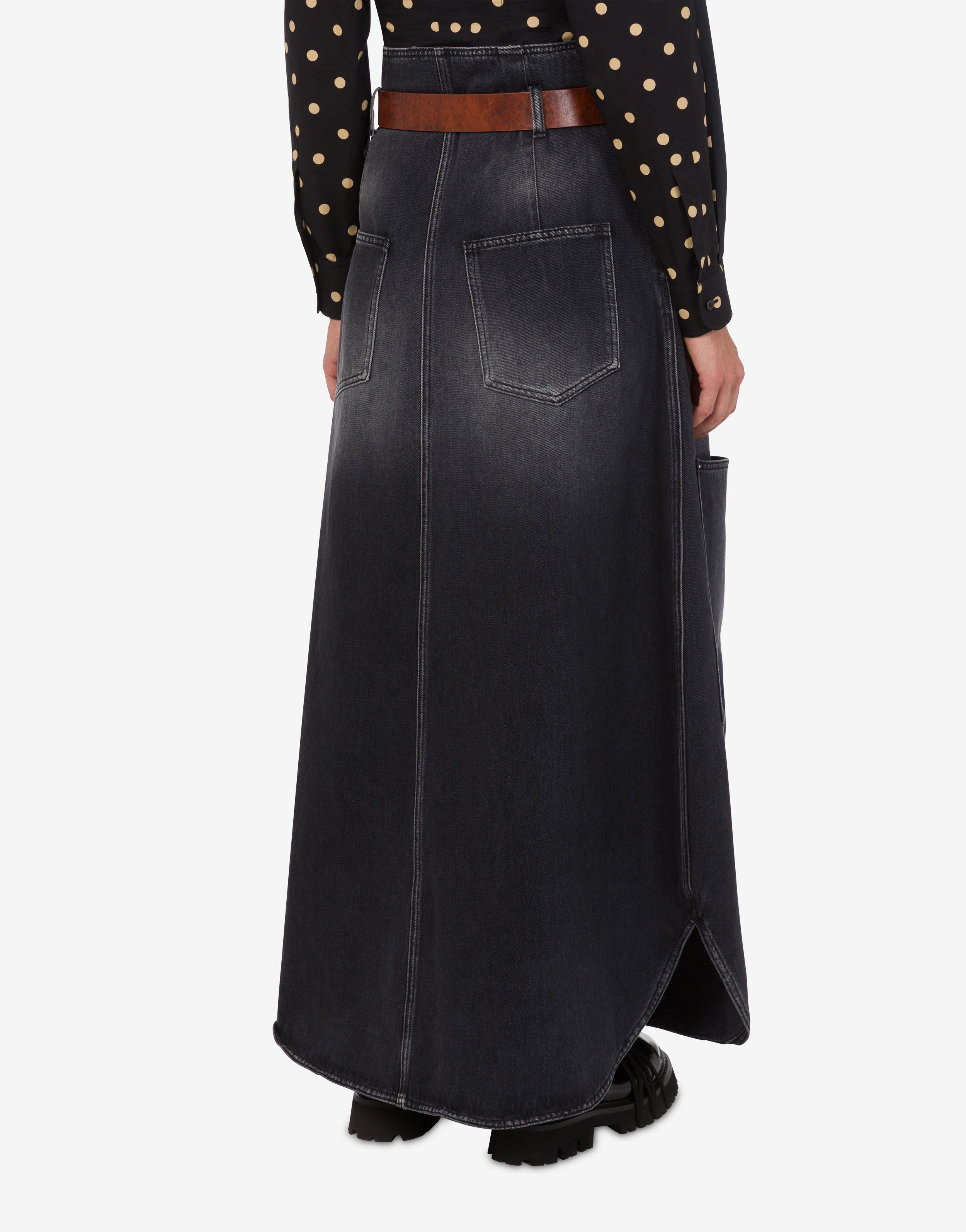 Black denim skirt | Moschino