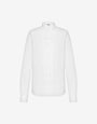 Cotton poplin jacquard shirt