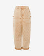 Pantalones de drill teñidos en prenda