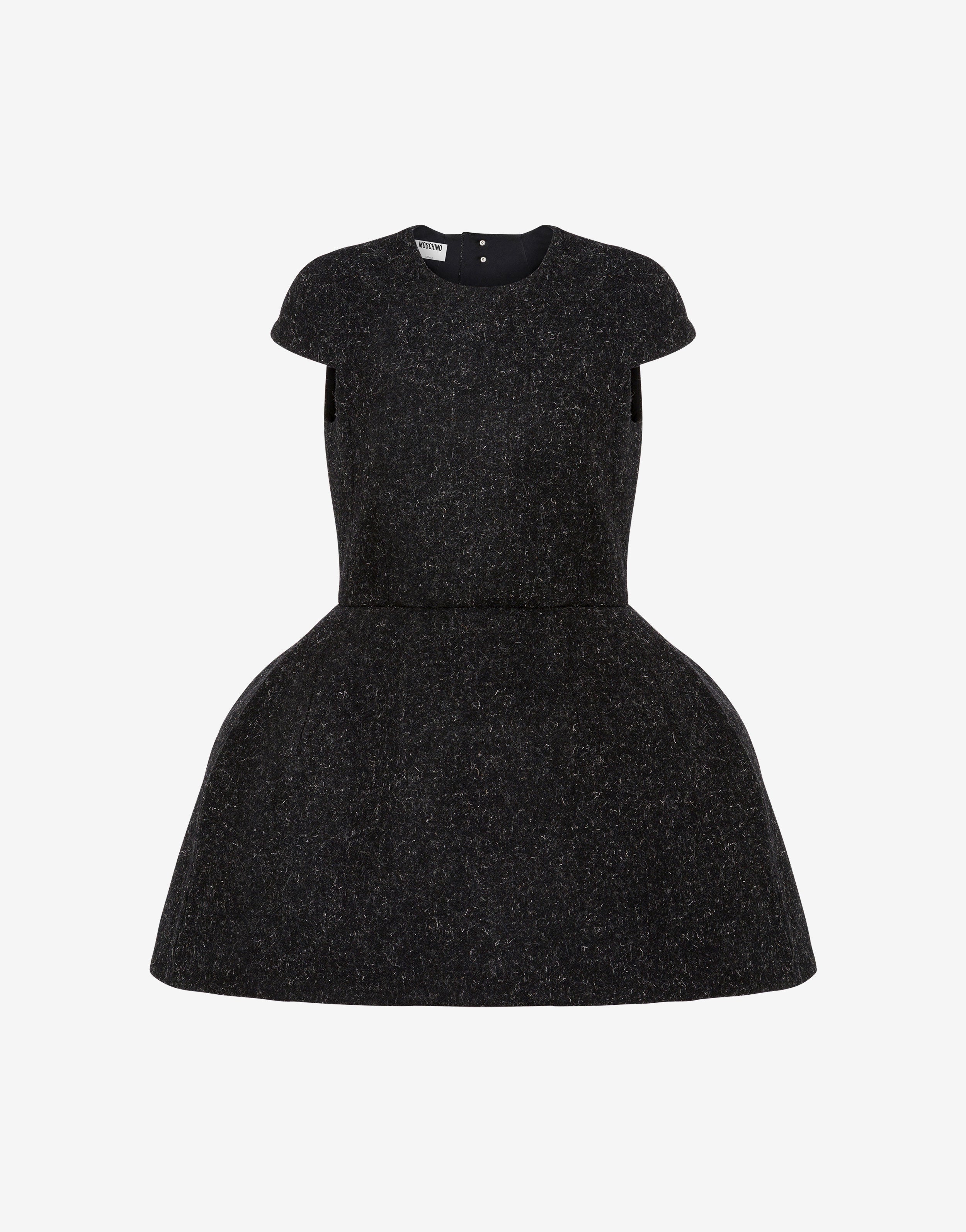 Vestido de paño de lana mélange