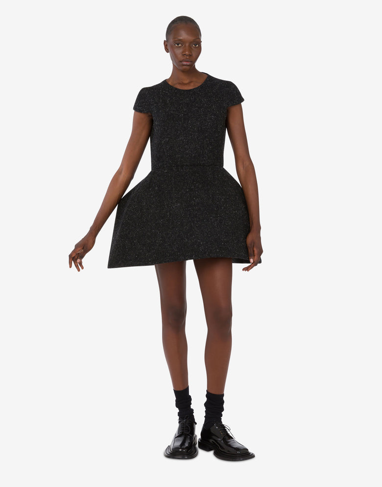Wool mélange cloth dress Black Moschino 1