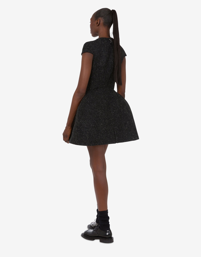 Wool mélange cloth dress Black Moschino 2