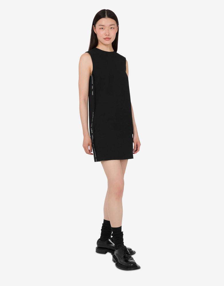 Wool flannel dress Black Moschino 1
