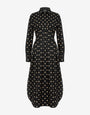 Polka Dots printed cotton poplin dress