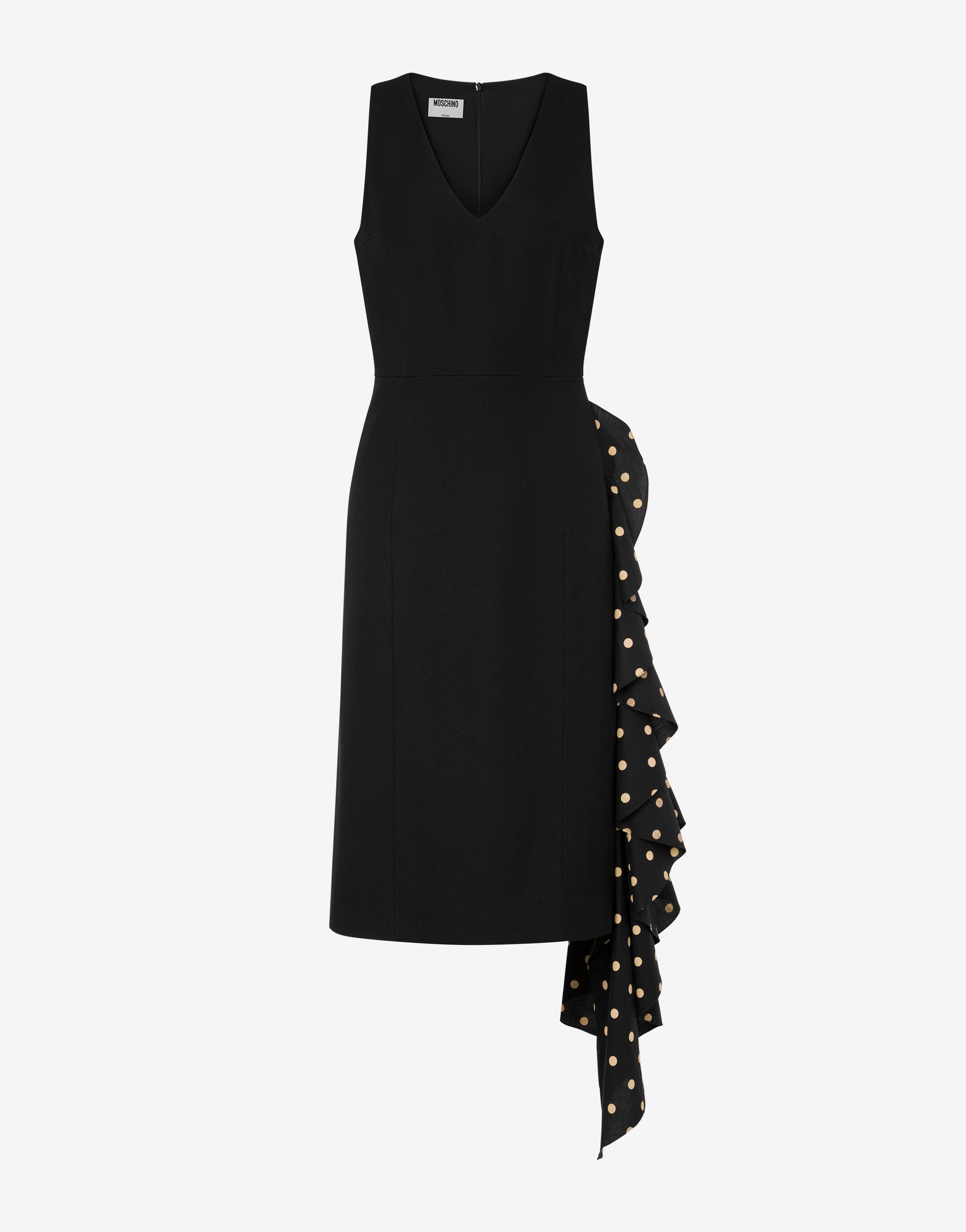 Polka Dots wool blend diagonal dress - 36 Polka Dots wool blend diagonal dress - 36