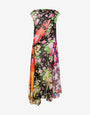Printed silk georgette dress