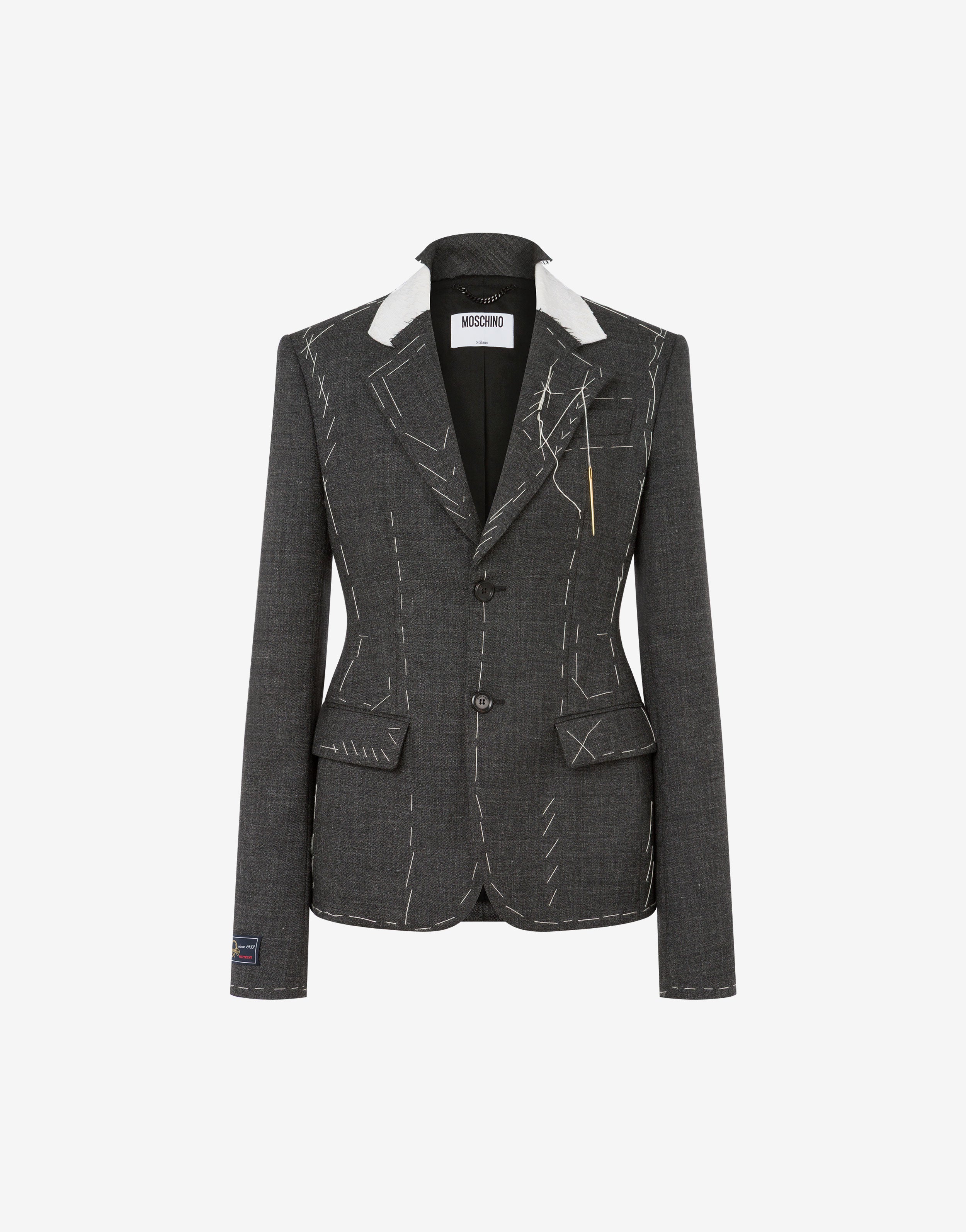 スーツ MOSCHINO Women Suit Jackets J0505 82260474 Grey Aeffe_2Farticle_imgs_2FAEF252E
