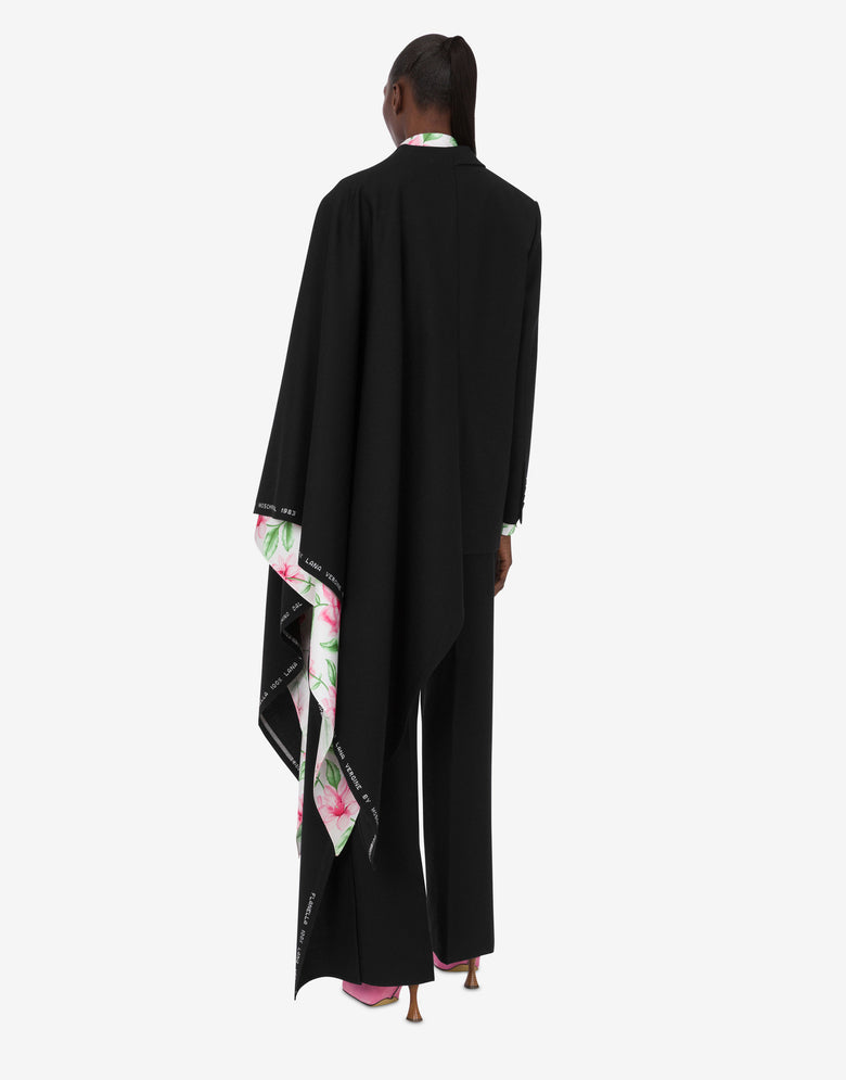 Chaqueta de franela de lana  Negro Moschino 2