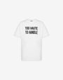 Embroidered organic cotton jersey T-shirt