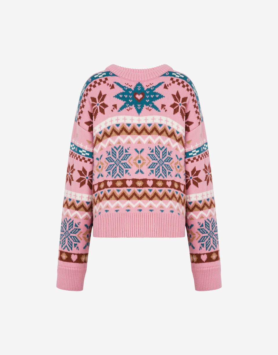 Jersey de lana merina Pink Moschino 0