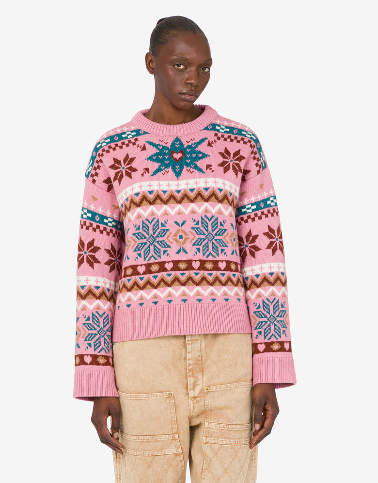Jersey de lana merina Pink Moschino 2