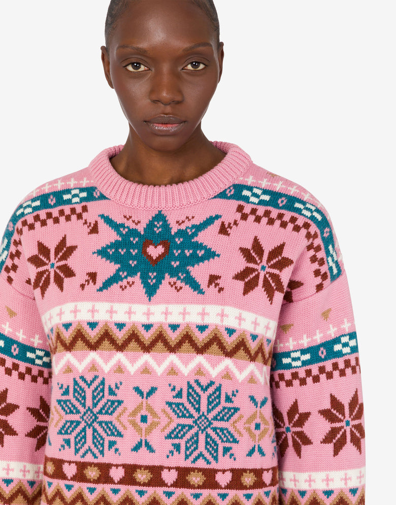 Jersey de lana merina Pink Moschino 4