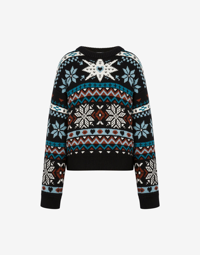 Jersey de lana merina Negro Moschino 0