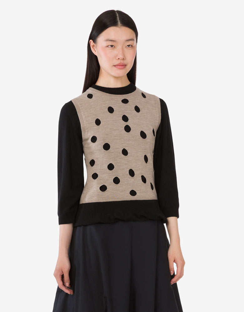 Wool and cashmere blend pullover Black Moschino 2