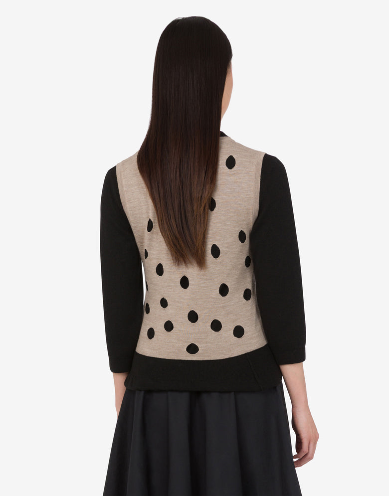 Wool and cashmere blend pullover Black Moschino 3