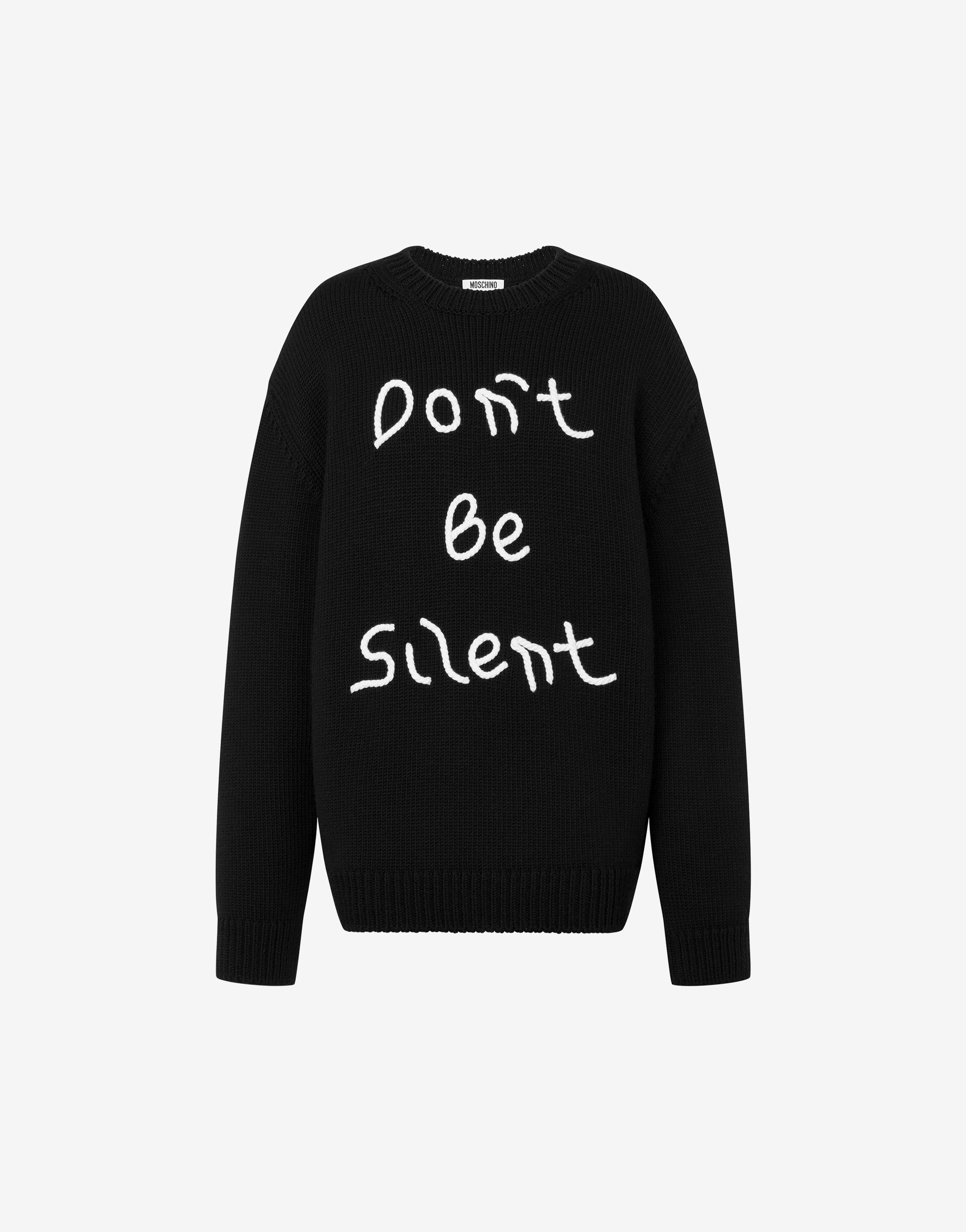 Embroidered merino wool pullover | Moschino