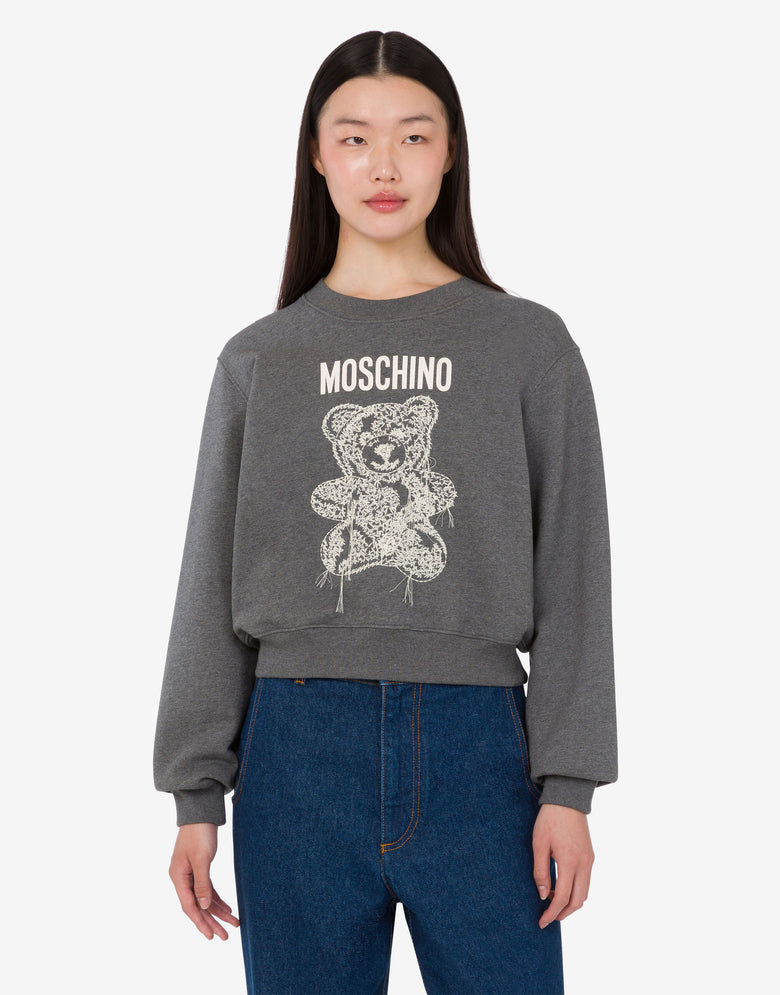Moschino 泰迪熊有机棉运动衫 深灰色 Moschino 2