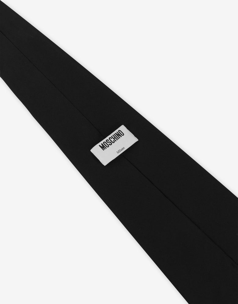 刺绣棉府绸领带 黑色 Moschino 2