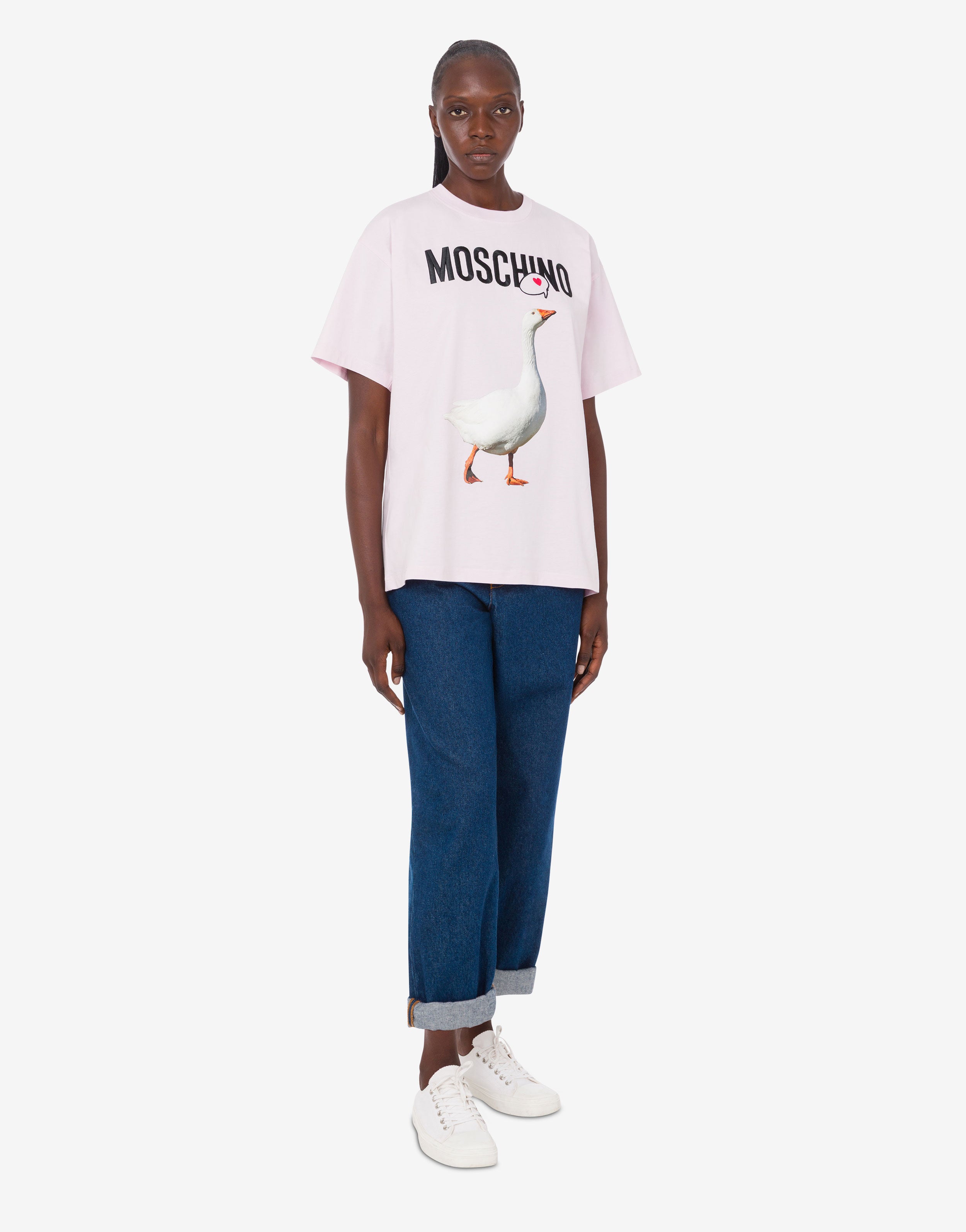 Goose organic cotton jersey T-shirt | Moschino