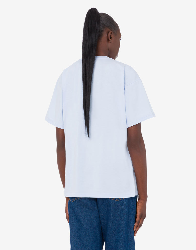 Goose organic cotton jersey T-shirt Azure Moschino 2