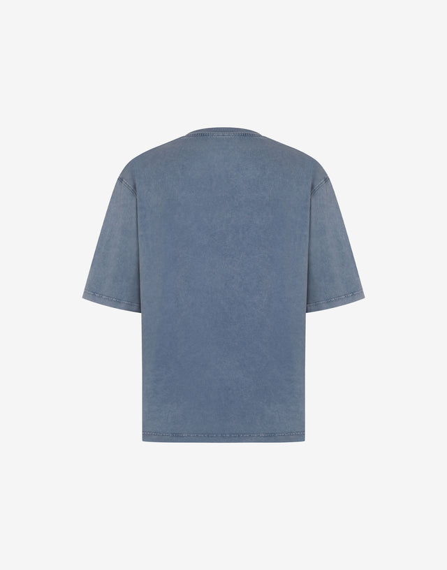 Laurel Crown organic cotton jersey T-shirt Blue Moschino 1