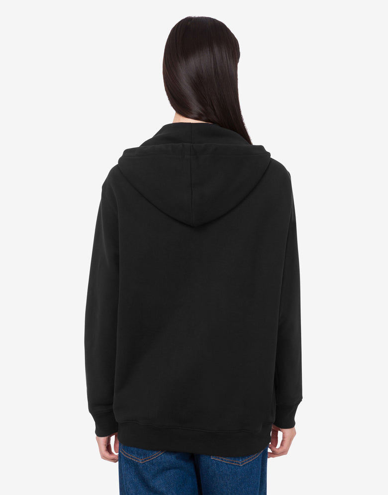 Sudadera de algodón orgánico de oca Negro Moschino 3