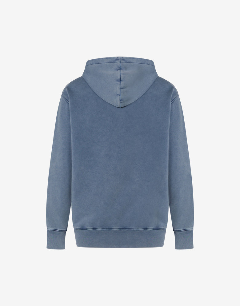 Sudadera de algodón ecológico Laurel Crown Azul Moschino 1