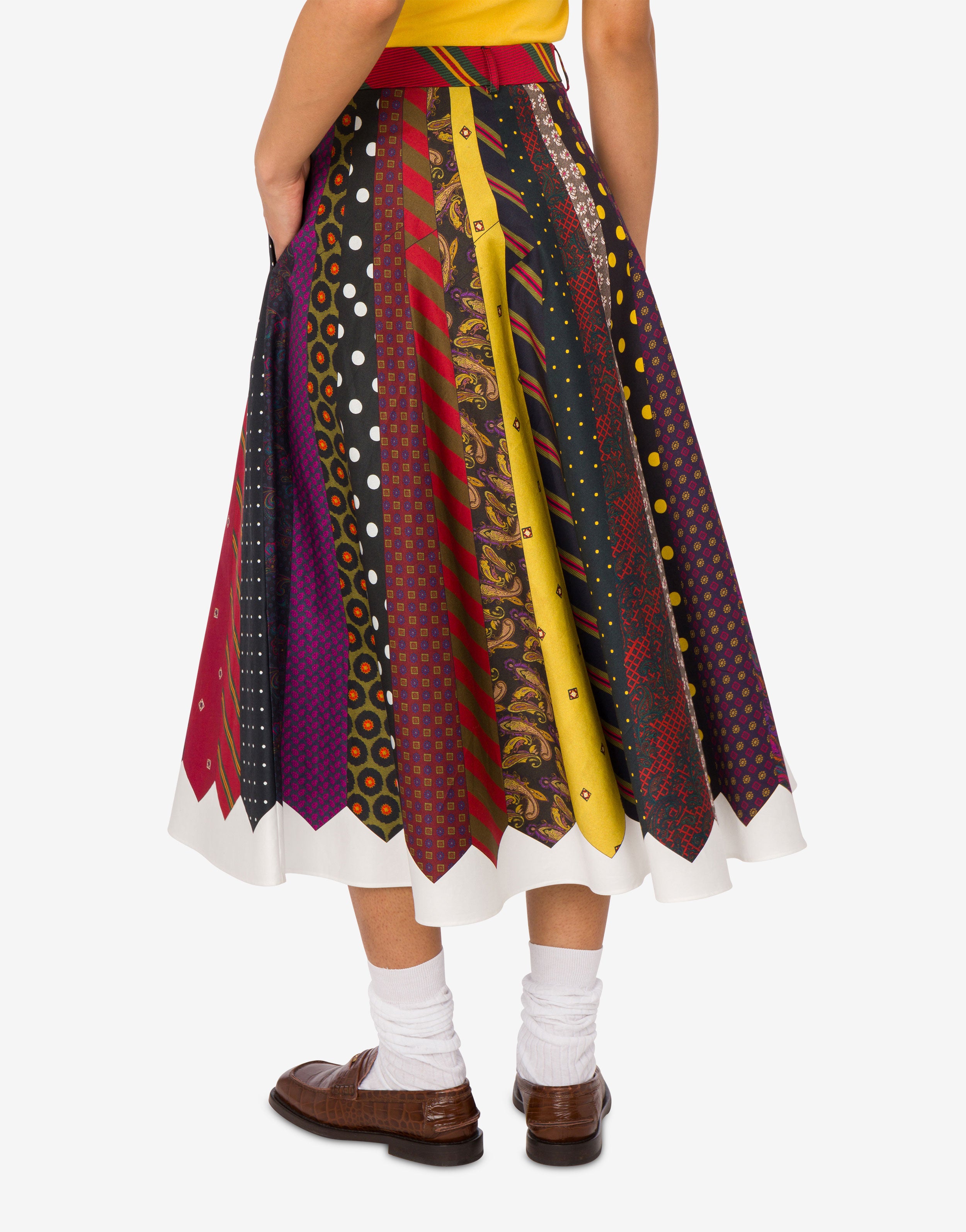 Cotton gabardine skirt Archive | Moschino