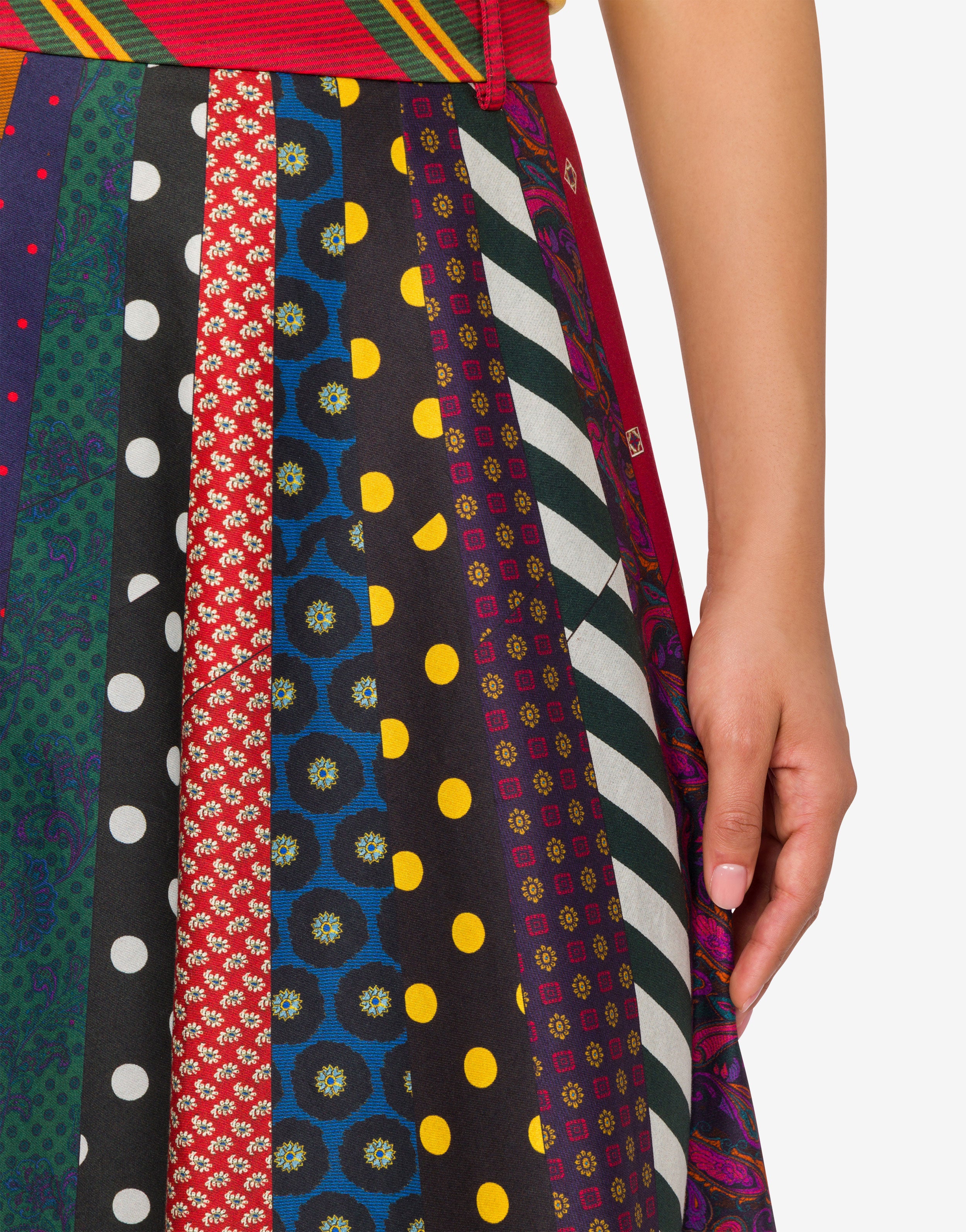 Cotton gabardine skirt Archive | Moschino