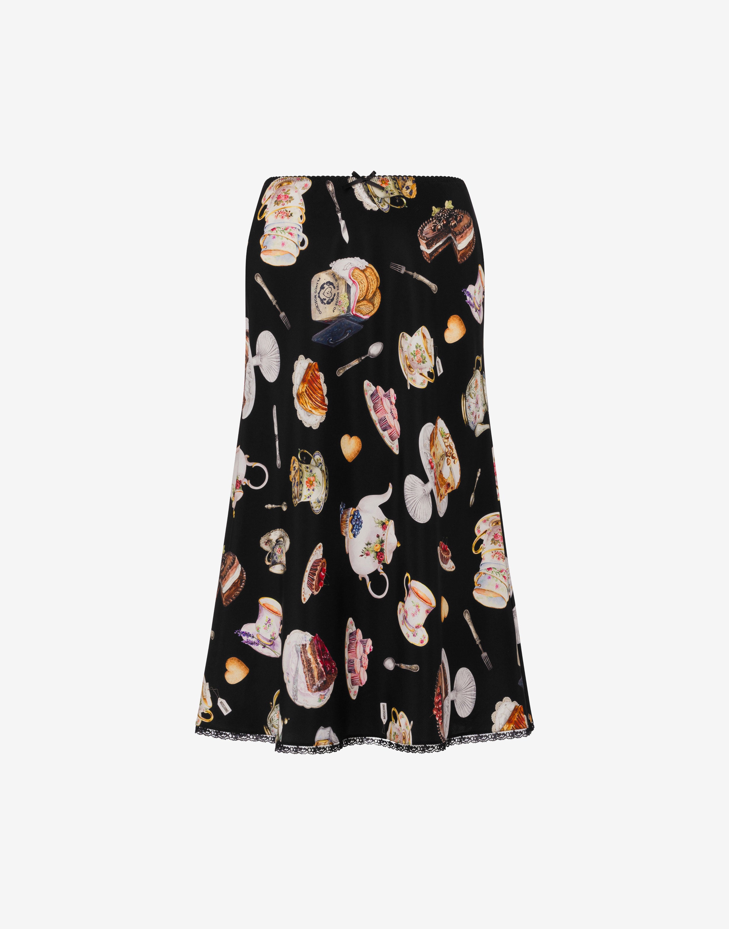 Moschino チェックテラトトラウサ RA0311 1555 Moschino Cow Printed Mohair Dress