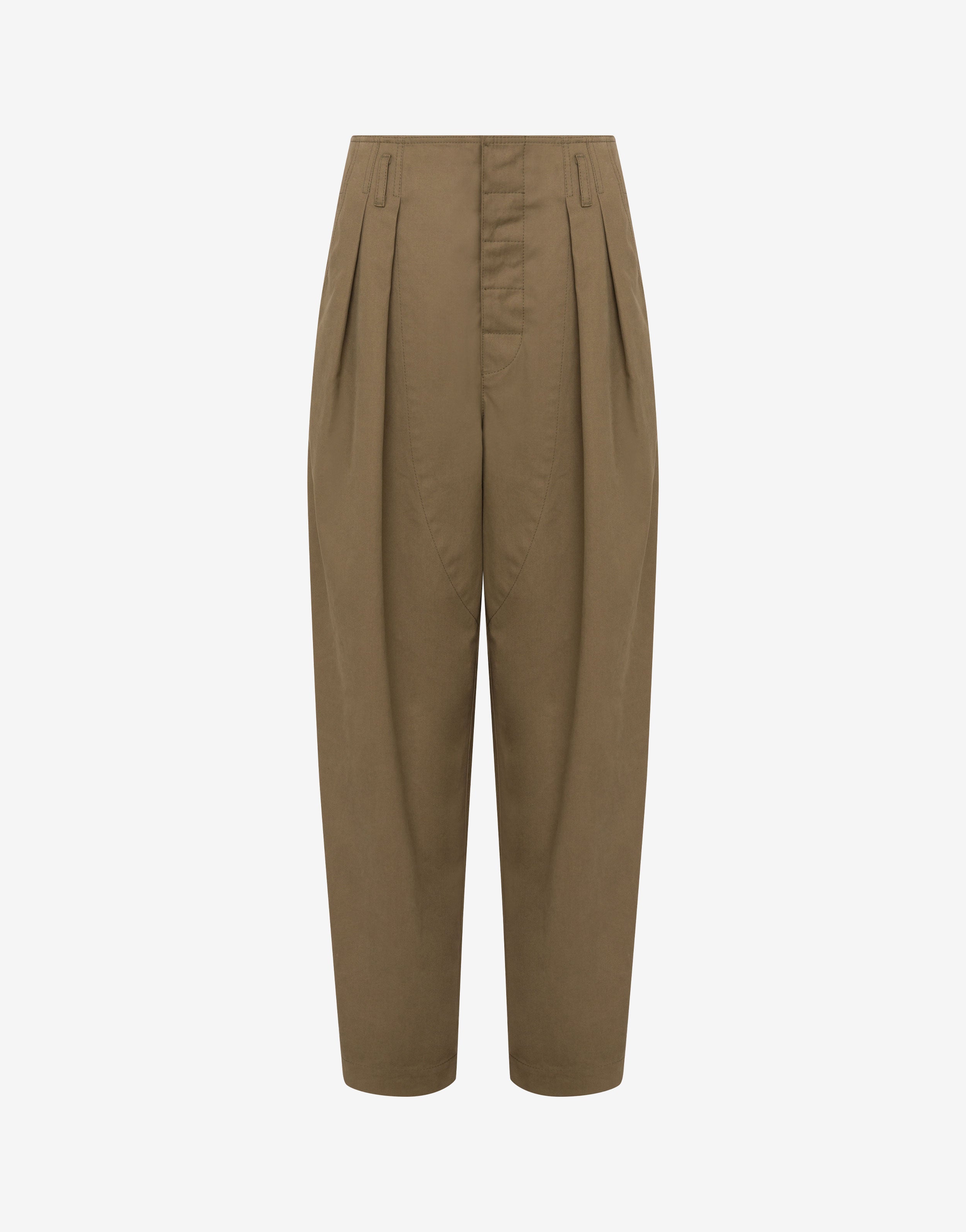 Cotton diagonal pants