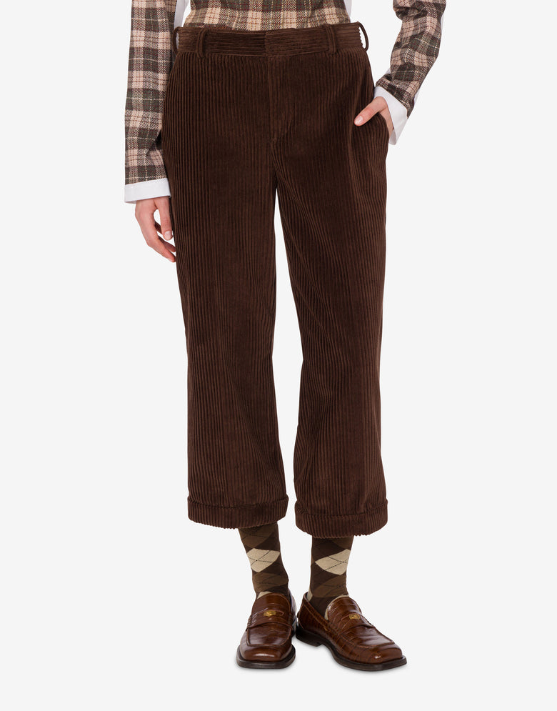 Pantalones de pana Marrón oscuro Moschino 2