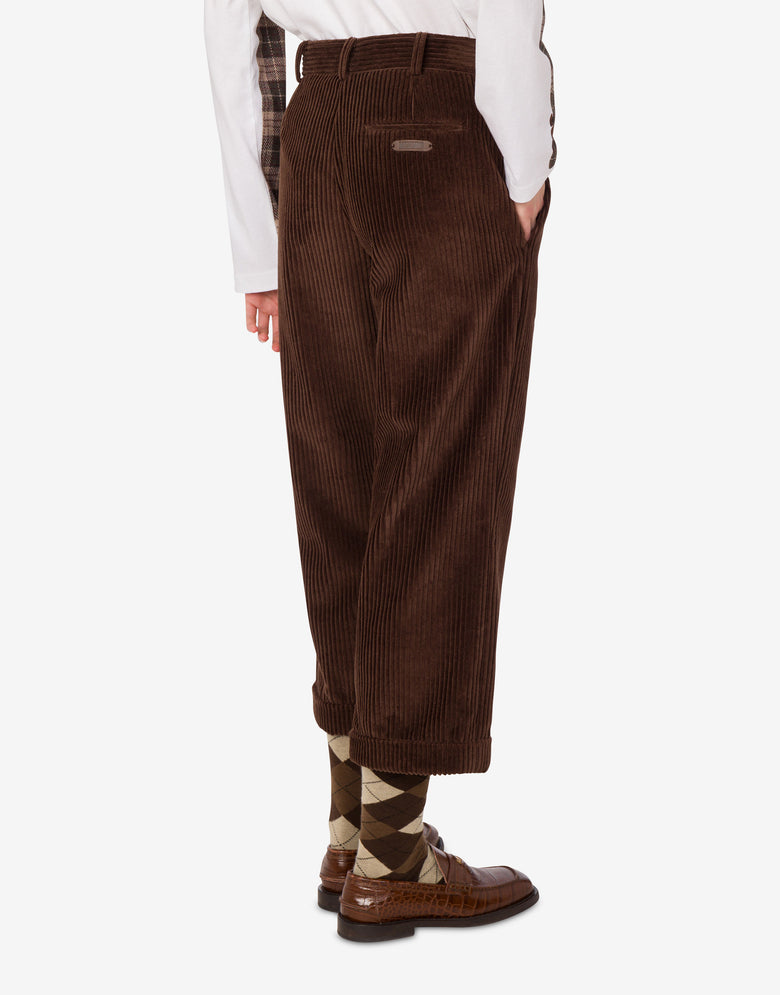 Pantalones de pana Marrón oscuro Moschino 3