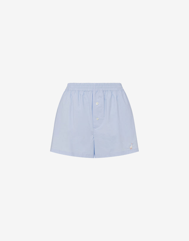 Pantalones cortos de popelina Goose Celeste Moschino 0
