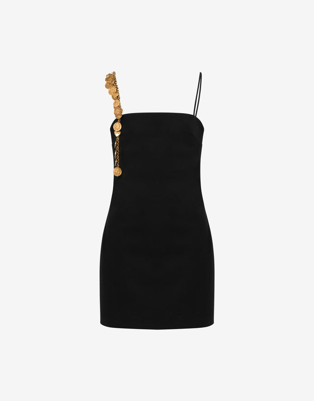 羊毛布裙  黑色 Moschino 0