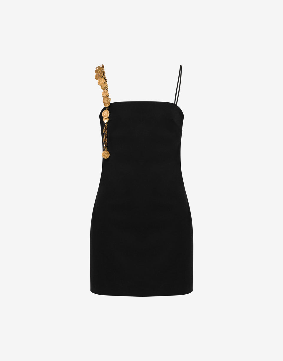 Wool cloth dress Black Moschino 0