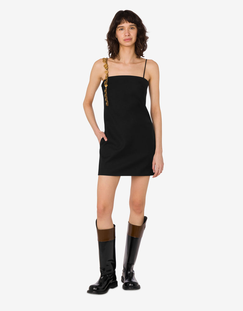 Wool cloth dress Black Moschino 1