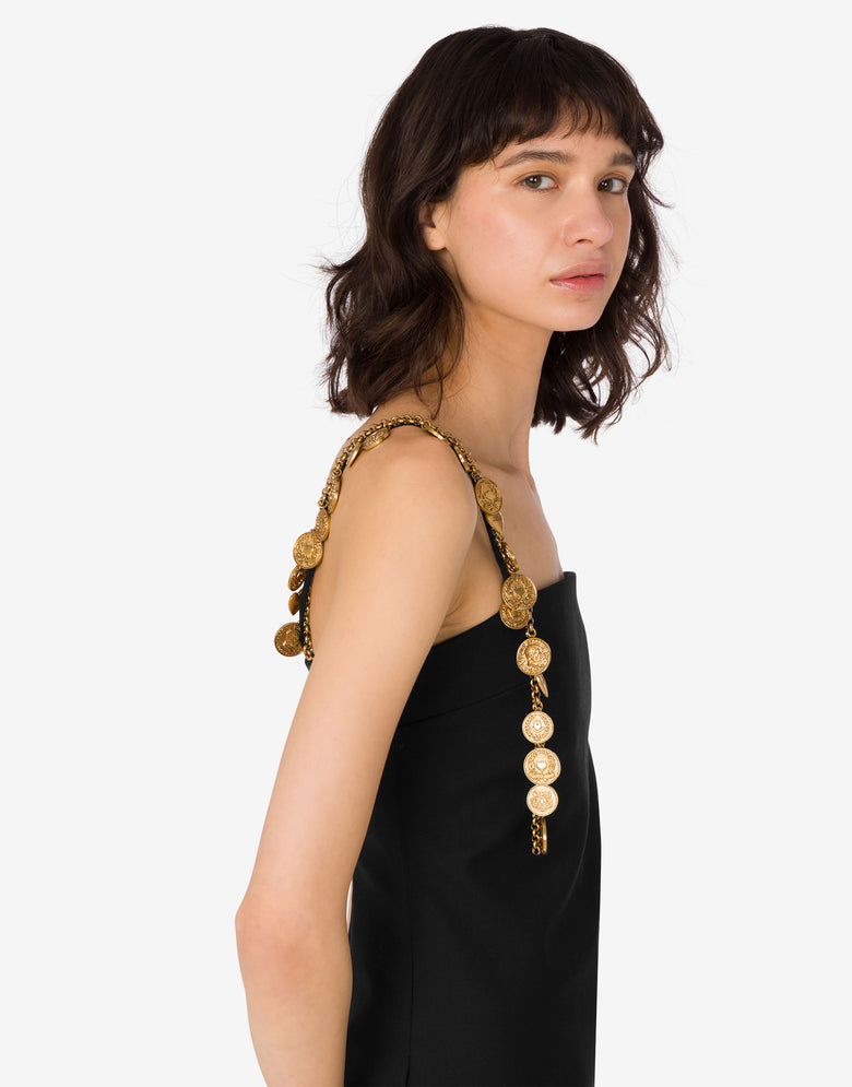 Wool cloth dress Black Moschino 3