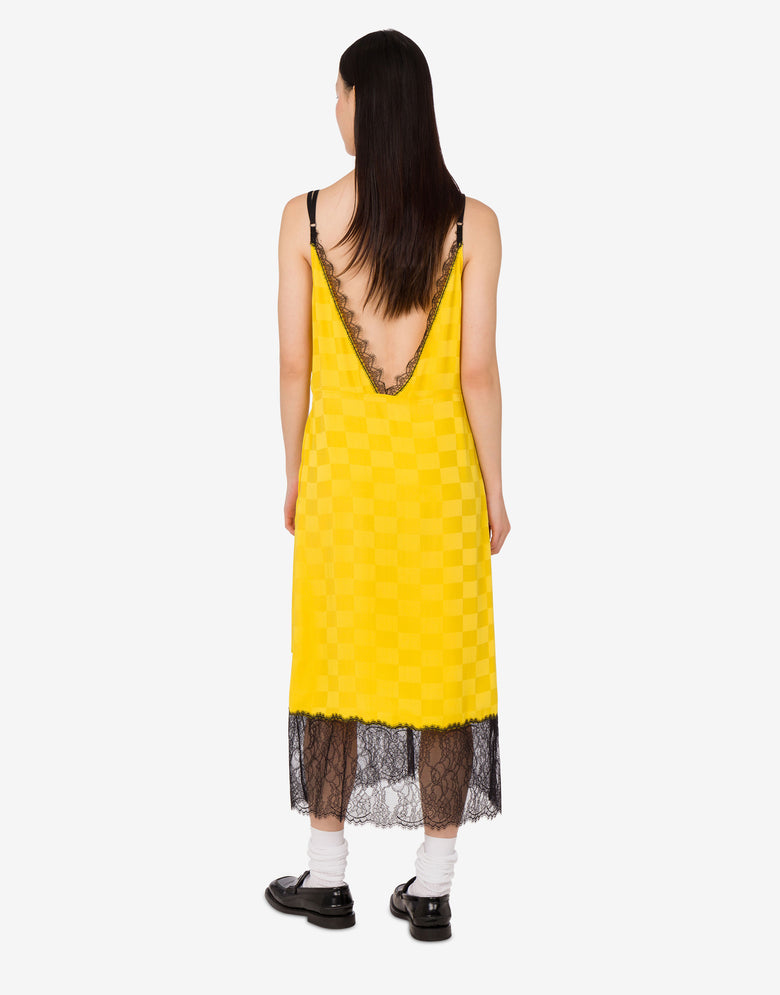 Vestido de seda Smiley® Amarillo Moschino 2