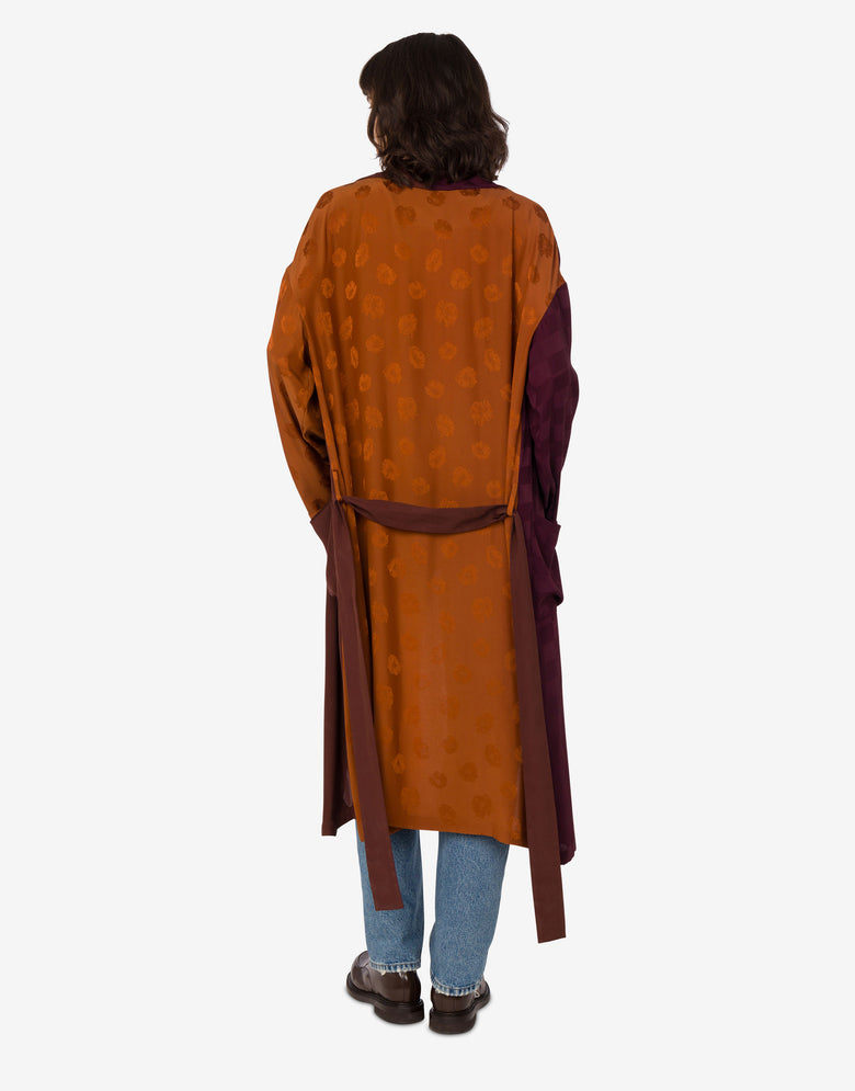 Lightweight silk-blend outerwear Brown Moschino 2